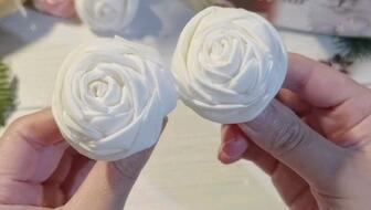 纸巾玫瑰花教程