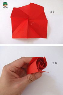 折纸玫瑰花怎么折