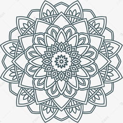 曼陀罗花绘画图片