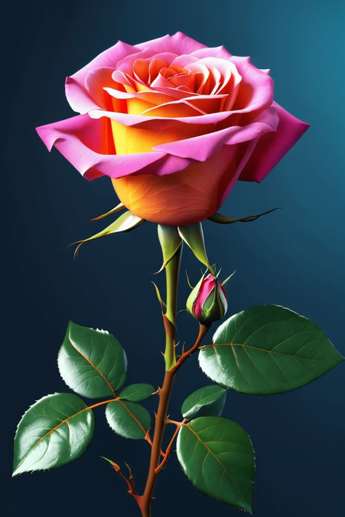 玫瑰花图片一支