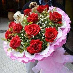 52朵玫瑰花束图片