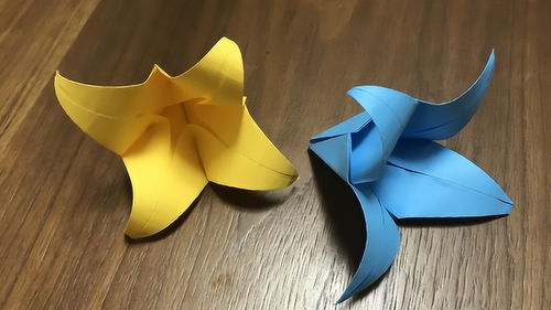 百合花折纸视频