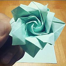 玫瑰花手工折纸教程