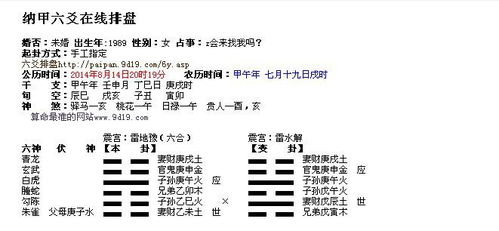 感情运势：六爻详解感情运势图（六爻测感情到底准不准）