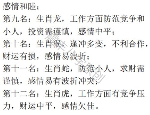 今日运势：今日运势生肖财运分数（今日运程每日运势生肖）