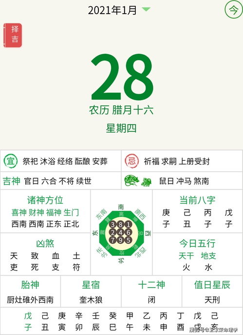 庚子年今日运势速查